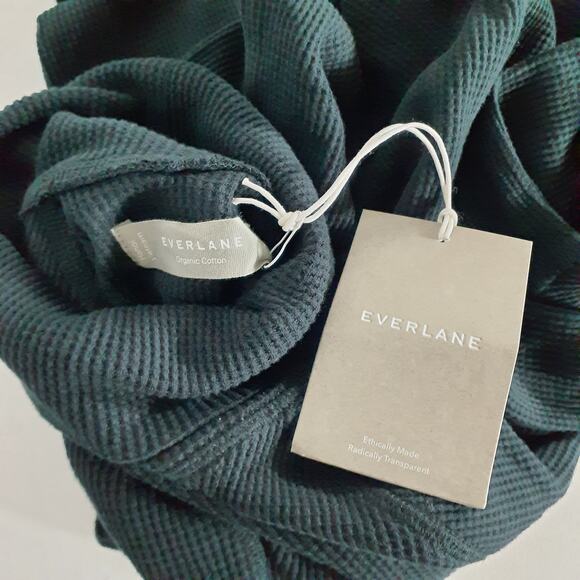 Everlane Organic Cotton Turtleneck Waffle Tee Size XS - Picture 5 of 6